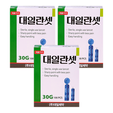 대일 나노렛 란셋침 채혈침 사혈침 30G 100p x 3통, 3개, 100개