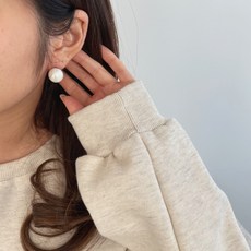 크림진주귀걸이