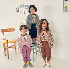 꽁꼬떼 간지어쩔가디건상하 세트 주니어 조거 팬츠