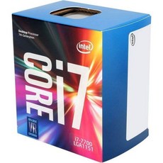 인텔 코어 i7-7700 데스크톱 프로세서 4코어 최대 4.2GHz LGA 1151 100/200 시리즈 65W 352682, Processor Only - i7-7700