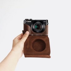 [텐바이텐] 캐논 g7x mark2 카메라 케이스 넥스트랩 쵸코 가방 파우치, G7x mark2_Full_Choco