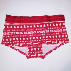 빅토리아시크릿 핑크 팬티 보이쇼츠 쇼티 화이트 레드 윈터 크리스마스 Fair Isle