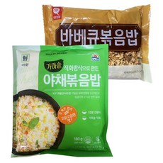 사조대림 가마솥 야채볶음밥 180g+천일식품 바베큐볶음밥 300g