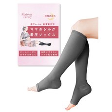 [Maison Peony] 1 메종 피오니 착압 양말 임산부 실크 혼합 출산 밤용 잠자는, 1개