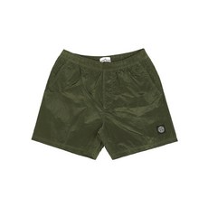 [스톤아일랜드]21SS 7415B0943 V0058 와펜 나일론 메탈 반바지 카키