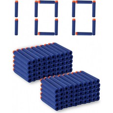 Nerf 호환 100Pcs 7.2cm 다트 소프트 폼 글머리 키드 토이건 리필 팩 블루:, 단일옵션