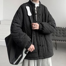 남성 계량한복 절복 상의 빅사이즈 누빔 겨울 점사복 승복 패딩 퓨전 생활 개량 블랙