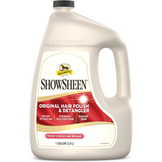 Absorbine ShowSheen 강아지 애완동물 털 엉킴 방지제 그루밍 에센스 폴리쉬 3.8L