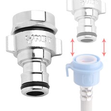 와이넷 마스터 세탁기커플링 수도꼭지 부속 물호스 세탁기 연결구 나사사이즈 22mm, 1개