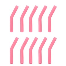10pcs 304 스테인리스 빨대 실리콘 커버 8mm 컬러 빨대 노즐 커버 실리콘 헤드 빨대 세트 10 10개, 10 * 10개, 1개