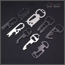 듀홈 미니 다용도 공구 멀티 만능툴 열쇠 고리 키 홀더 스패너 드라이버 오프너 눈금자, 1세트, 만능 멀티툴 미니공구 C타입