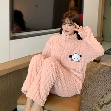 포차코 잠옷 원피스 캐릭터 파자마 귀여운 홈웨어 세트