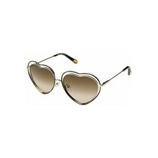 444296 / NEW Chloe Poppy Love - CE131S 213 Havana & Brown Heart Shaped Sunglasses w/Case
