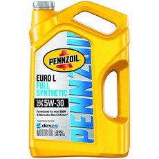 Pennzoil Euro L Full Synthetic 펜조일 유로 엘 출장엔진오일 5W-30 4.7L 3팩