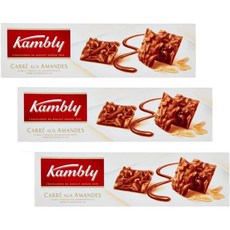 Kambly 카레 아몬드 및 초콜릿 | 아몬드 조각이있는 패스트리 | 선물 비스킷 상자 -3 x 80 GR 초콜릿 및 아몬드 페이스트리 샵 Kambly® | Carrè Mandor