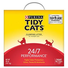 Purina Tidy Cats Clumping Cat Litter; 24/7 Performance Multi Cat Litter - 40 lb. Box null, 1, 기타