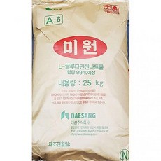 물건짱 미원 식품첨가물 업소용 식자재 대상 25Kg 1EA 지미조미료, 1