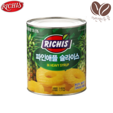 리치스 파인애플 슬라이스 3kg, 1개