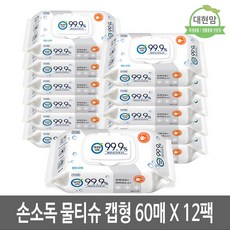 깨끗한나라손소독물티슈캡형12