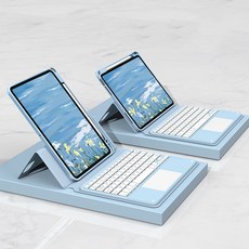 아이패드 에어 5 매직 키보드 케이스 마그네틱 커버 iPad 10 Air 4 Pro 11 10.2 10.5 10.9 Air5 용, [01] For iPad 10.2, [03] blue