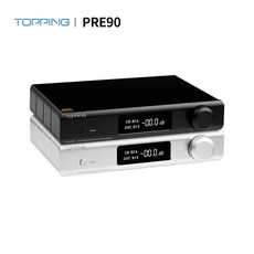 Topping Pre90 Preamplifier & Topping Ext90 input extender 2*RCA+4*XLR NFCA FULL Balanced amplifier, Pre90 with Ext90-Silver - toppingd90