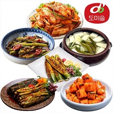 [도미솔] 별미김치 3종 내 입맛대로 골라담기 겉절이2kg+동치미2kg+깍두기1kg, 1세트