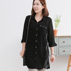 쉬폰롱블라우스