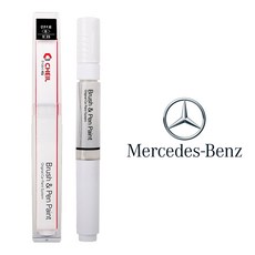 벤츠 자동차 카페인트 차량용 붓펜 도색 페인트, BENZ-197(1)-옵시디안블랙, 1개