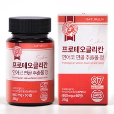 프로테오글리칸 연어코 연골 추출물 정 97% 사은품 보스웰리아 스틱 증정, 1개, 60정