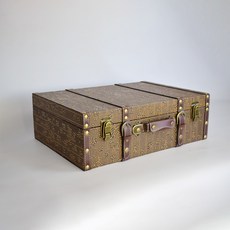 앤틱 락커 빈티지 박스 앤티크 장서 보물함 수납 정리함 아이디어 포장함, (빅사이즈)48x34x15cm + 앤틱 브라운개