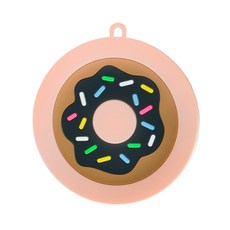반려동물 방수 밀림방지 식기 매트, 1개, 도넛
