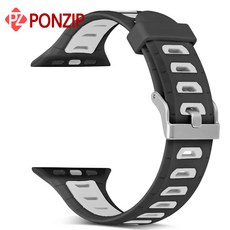 애플워치/헤르메스/실리콘/워치밴드/애플워치밴드/912, 핑크그린, 42mm
