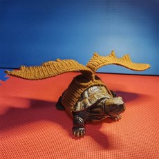 애완거북이 옷 대형 반려 육지거북 등껍질옷 30 50cm, 30-35cm, 갈색 날개, 1개