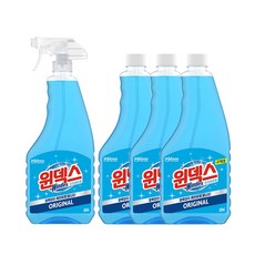 윈덱스 유리 세정제 본품 + 리필, 본품 500ml 1개 + 리필 500ml 3개