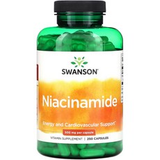 스완슨 나이아신아마이드 500mg 250캡슐, 1개, 250정