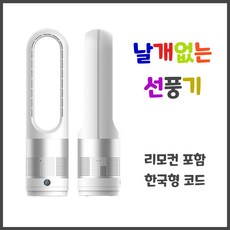 차이슨 날개없는 선풍기 무풍선풍기 리모컨포함 한국형 코드 220V, 화이트블루 (리모컨+한국형 코드)