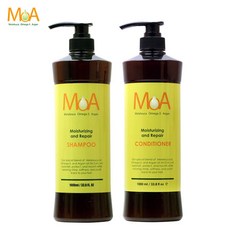 MOA 모아 샴푸 1000ml + 모아 컨디셔너 1000ml 수분케어 두피진정 건조완화 약산성샴푸 1000ml 대용량, 1개