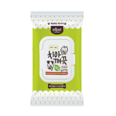 에티펫 치아 깨끗 물티슈 30매 강아지 고양이 겸용, 1개, 30개입