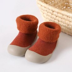 겨울 유아 아기 양말 신발 플러시 아이 스노우 부츠 야외 바닥 미끄럼 방지 아동 신생아 부티