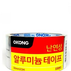 보일러 연통 마감 은박 테이프 50mm x 5M 고온 테이프, 1개