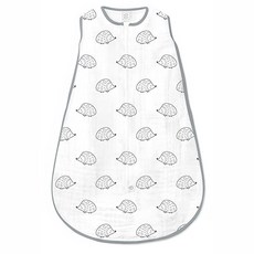 스와들디자인 SwaddleDesigns 아기 수면 주머니 6-12개월 양면 지퍼가 있는 면 모슬린 웨어러블 담요 안전한 수면을 위한 무중력 수채화 맑은 날 미디엄, Medium (6-12 Month)