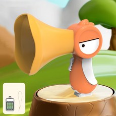 확성기 큰부리새 보이스 체인저 소형 스피커 재미있는 녹음 앰프 스피커 마이크, 1개, 옐로우 Fun Bird 4