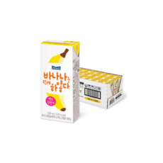 매일유업 바나나는 원래 하얗다 우유, 110ml, 24개