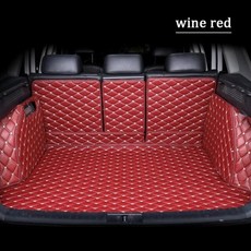ALFA ROMEO용 맞춤형 자동차 트렁크 매트 Stelvio 인테리어 가죽 디테일 액세서리, 01 wine red
