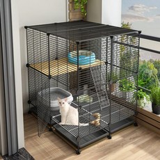 초대형 고양이 격리장 고양이집 케이지 철장 하우스 숨숨집 12종, C 75x39x76, 1개