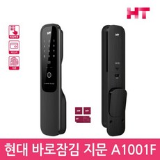 전국설치 현대 HDL-A1001F 지문인식 바로잠김 푸시풀도어락