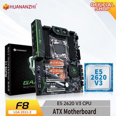 HUANANZHI-X99 F8 LGA 2011-3 XEON X99 마더 보드 (인텔 E5 2620 V3 지원 포함) DDR4 RECC NON-ECC 메모리 콤보 키트