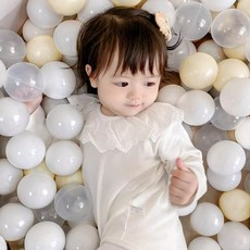 노르딕마을 아기 볼풀공 7.5cm 100P, 화이트