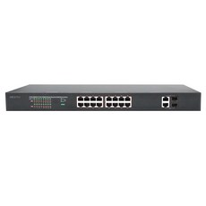 16포트 기가 POE+GbE 2TP/2SFP 250W 스위치 POE3120TP-SFP