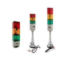 경광등 교통 출차주의등 경보 삼색 신호 세차장 삼색등, 사층, AC220V, ST45LF-BZ 버즈 포함, 1개